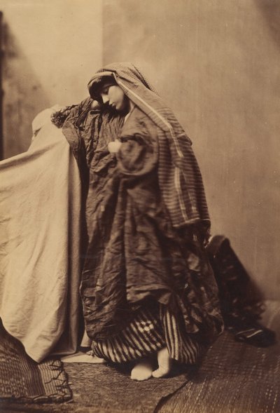 Oriëntalistische studie van een vrouw, 1858 door Roger Fenton