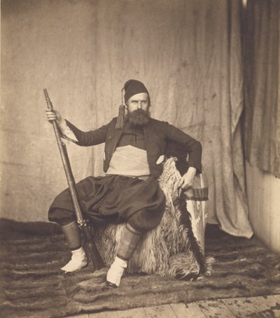 Zelfportret in zouaafuniform door Roger Fenton