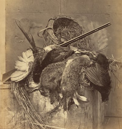 [Stilleven met wild en geweer]. door Roger Fenton