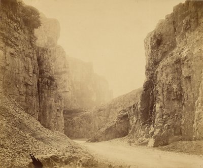 De Cheddar Cliffs, de Central Valley door Roger Fenton