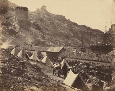 Het Genuese kasteel, Balaklava door Roger Fenton