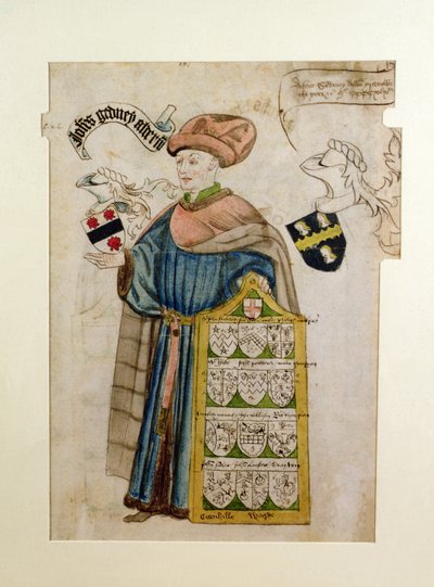 John Gedney in de gewaden van de stadswethouder, ca.1450 door Roger Leigh