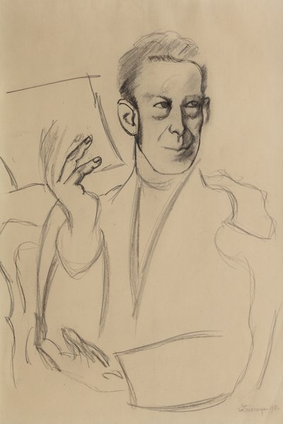 Studie voor het portret van Jean-Louis Gampert door Roger de La Fresnaye