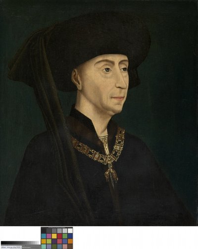 Portret van Filips de Goede door Rogier van der (after) Weyden