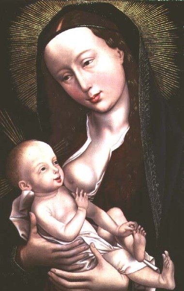 Madonna en Kind door Rogier van der (attr. to) Weyden