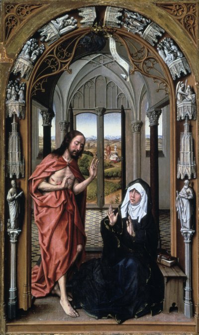Christus verschijnt aan zijn moeder, c1440 door Rogier van der Weyden