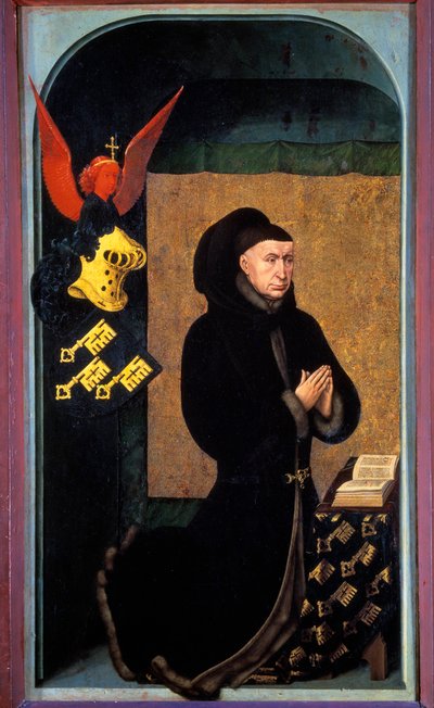 Portret van Nicolas Rolin (1376-1461), kanselier van Bourgondië onder Filips de Goede en oprichter van de Hospices de Beaune in 1443 door Rogier van der Weyden