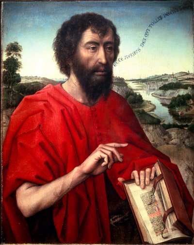 Sint Jan de Doper (detail) door Rogier van der Weyden