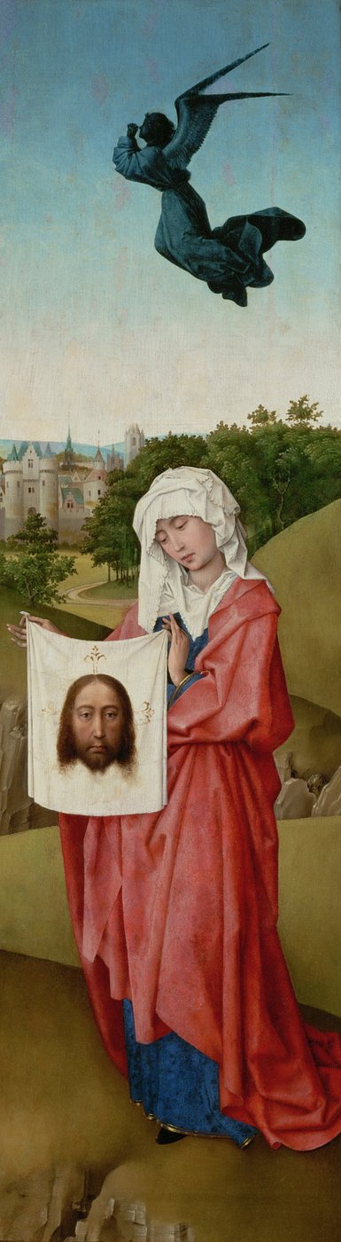 Sint Veronica Het Kruisiging Drieluik, ca. 1440 door Rogier van der Weyden