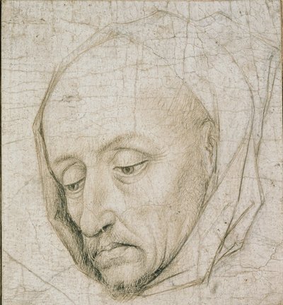 Studie van het hoofd van een oude man door Rogier van der Weyden