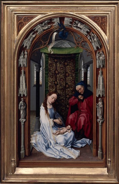 Het altaar van Onze-Lieve-Vrouw Miraflores, linker paneel door Rogier van der Weyden