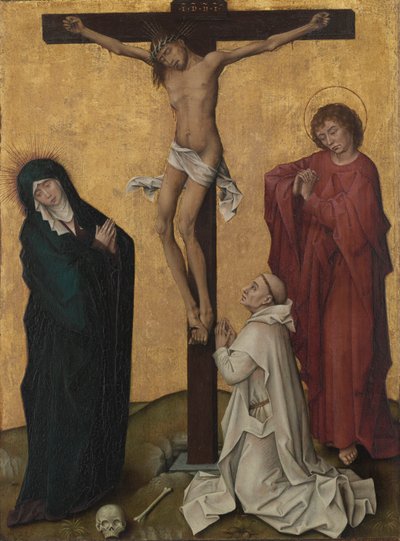 De Kruisiging met een Kartuizer Monnik, ca. 1460 door Rogier van der Weyden