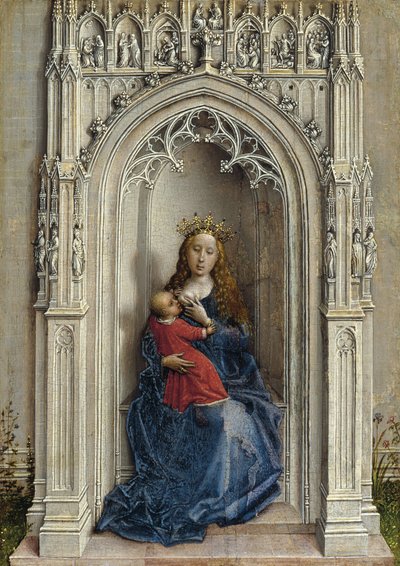 De Maagd en het Kind op de Troon, ca. 1433 door Rogier van der Weyden