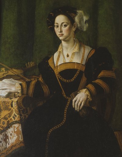 Portret van een dame door Romagna School