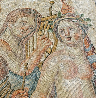 Een centaur betovert een Maenade, detail door Roman