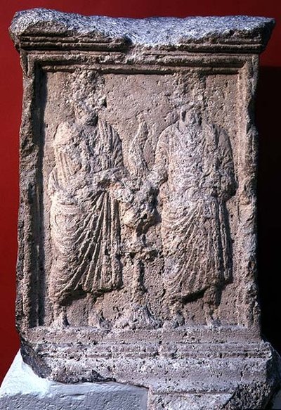 Altaar uit Palmyra met inscriptie, 85 door Roman