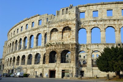 Amfitheater van Pula, Kroatië door Roman
