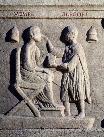 Een oogarts onderzoekt de ogen van zijn patiënt door Roman
