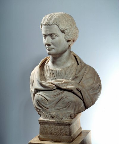 Kunst van het oude Rome: buste van Melitine, priesteres van de moedergoden door Roman
