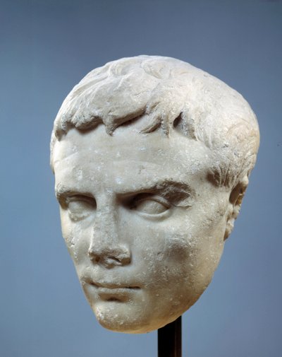 Kunst van het oude Rome: gezicht van Augustus (Octavianus, de eerste Romeinse keizer) door Roman