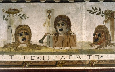 “Asarotos” (Ongeveegde vloer) Fragmenten van mozaïek gesigneerd door Harakliton uit Rome, 2e eeuw na Christus, Rome door Roman