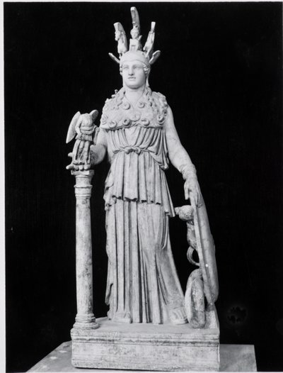 Athena Parthenos, kopie van een 5e-eeuws origineel door Phidias door Roman