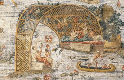 Banket onder prieel (detail) door Roman