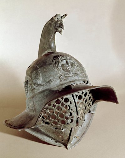 Bronzen helm van gladiator door Roman