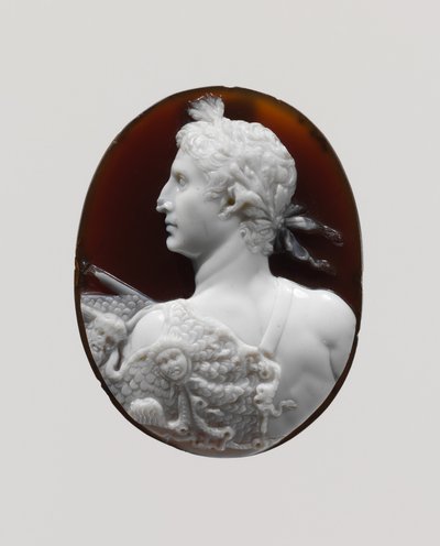 Cameeportret van keizer Augustus, ca. 41-54 n.Chr. door Roman