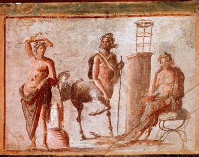 Centaur met Apollo en Asclepius door Roman