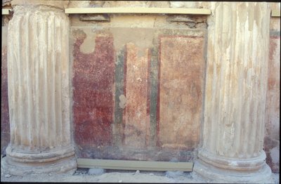 Kleurrijke muurschilderingen uit het oostelijke paleis van Herodes door Roman