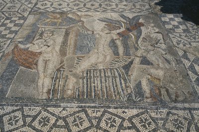 Diana en Actaeon, van de vloer van 