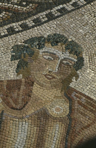 Dionysos ontdekt Ariane slapend (detail) door Roman