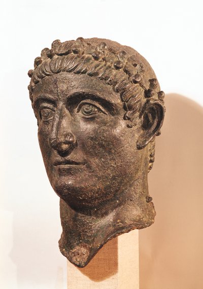 Hoofd van Constantijn de Grote (c.274-337) door Roman