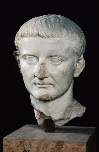 Hoofd van Tiberius (ca. 42 v.Chr.-37 n.Chr.) door Roman