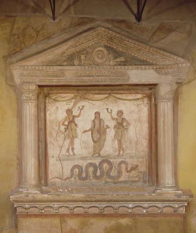 Huishoudelijk heiligdom, uit de Casa dei Vetti (Huis van de Vettii) door Roman