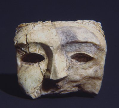 Menselijk masker, uit het Graf van Bernardini di Palestrina door Roman