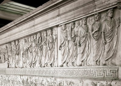 Keizerlijke stoet van keizer Augustus door Roman