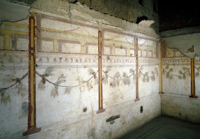 Interieurzicht van de fresco