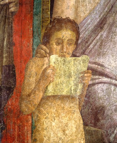 Fresco van rituele ceremonie in Villa van de Mysteriën door Roman