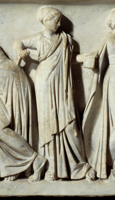 De muze Calliope (detail) door Roman
