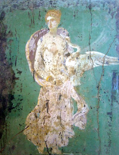 Leda en de zwaan, fresco, Pompeii door Roman