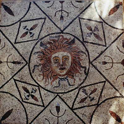 Medusa, Romeins mozaïek uit het Huis van Orpheus, 3e eeuw na Christus door Roman