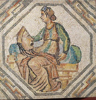 Melpomene, de muze van de tragedie, uit een villa in Augusta Treverorum door Roman