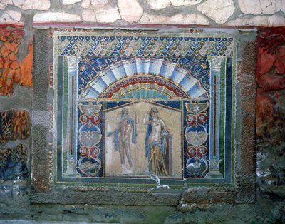 Mozaïek uit het Huis van Neptunus en Amphitrite door Roman