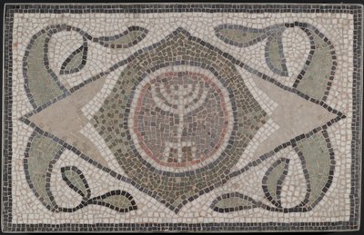 Mozaïek van Menorah door Roman