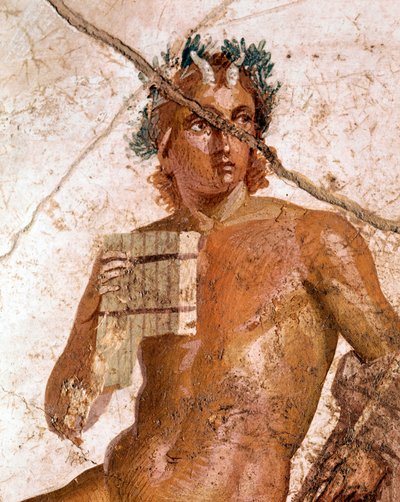 Pan muzikant, tussen de nimfen door Roman
