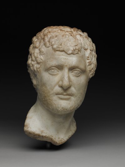 Portretkop van een man, c.A.D. 130-145 door Roman