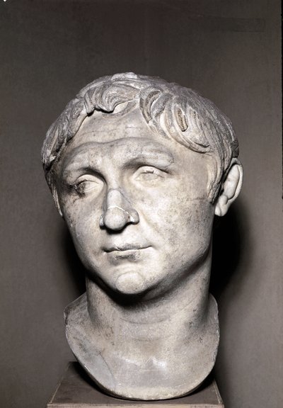 Portret van Pompeius de Grote (marmeren beeldhouwwerk) door Roman