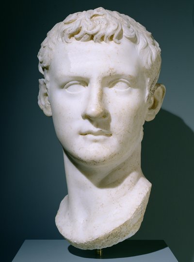 Portret van keizer Caligula, 37-40 na Christus door Roman
